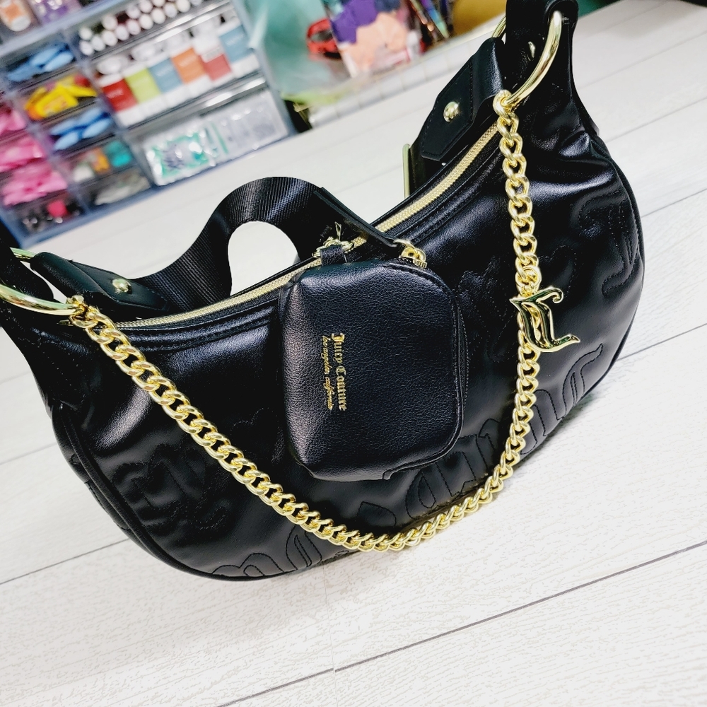 Juicy Couture Puff Half Moon Purse NWT